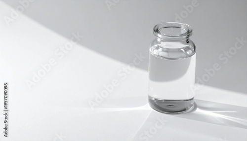 Glass Vial with Liquid