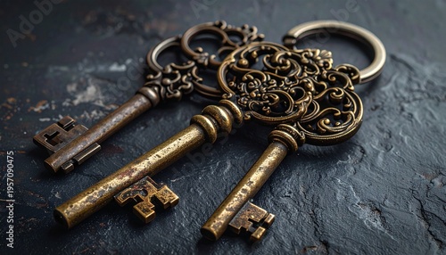 Antique Ornate Keys