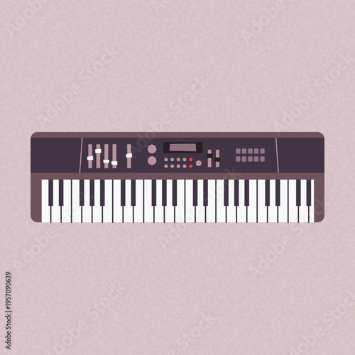 Professional Digital Electronic Keyboard Synthesizer with MIDI Controller Keys, Faders, and Knobs for Music Production, Home Studio Recording, Live Performance, Composition, and Audio Engineering