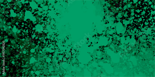 Abstract stone rock metal plaster concrete wall, background. Abstract grunge texture green color background vector. Stain splash rough daub grain grunge.  Mottled, grunge appearance with subtle gradie