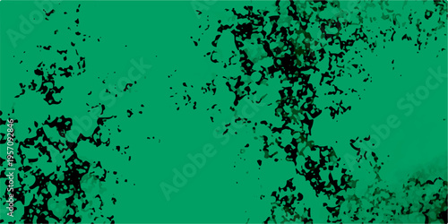 Abstract stone rock metal plaster concrete wall, background. Abstract grunge texture green color background vector. Stain splash rough daub grain grunge.  Mottled, grunge appearance with subtle gradie