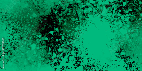 Abstract stone rock metal plaster concrete wall, background. Abstract grunge texture green color background vector. Stain splash rough daub grain grunge.  Mottled, grunge appearance with subtle gradie