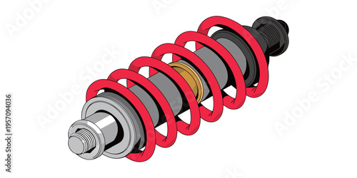 Red and black ignition cables with metal clamps are isolated on white, showcasing electric auto power tool equipment and steel engine parts for car technology.