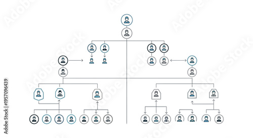 Corporate Organizational Chart Structure Diagram