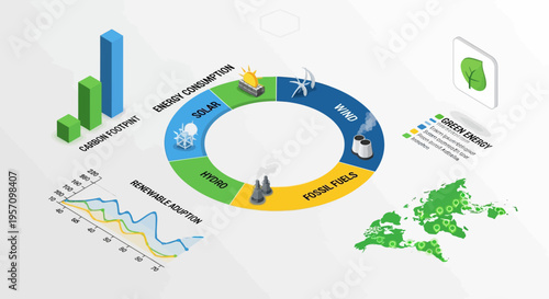 Set of business infographic elements vector