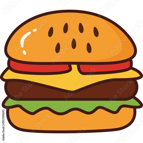 hamburger vector illustration
