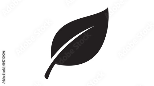 Black feather quill pen writing symbol flat design vector illustration isolated on white background