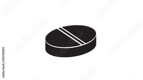 Black infinity loop symbol isolated on white background vector illustration flat design