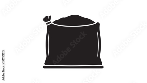 Black top hat with white band isolated on white background vector illustration flat design