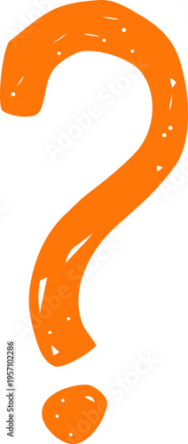 Question Mark Crayon Chalk Punctuation Sketch Doodle Hand Drawn