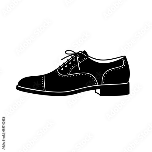 Oxford Shoe Vector Icon