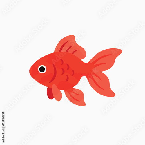 Cute cartoon sea fish 