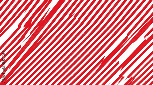 Red diagonal stripes cover entire scene with white space