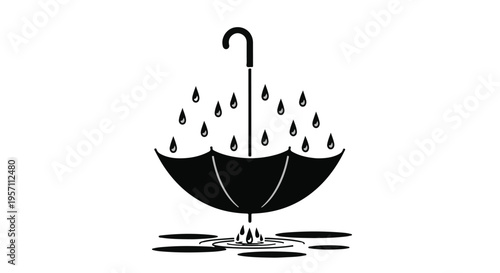 Black and white wine glass illustration vector icon