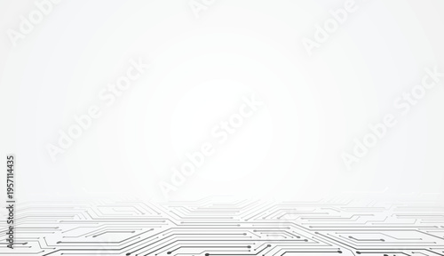 Abstract technology circuit board background design for space. Electronic motherboard illustration. Communication and engineering concept. Vector illustration
