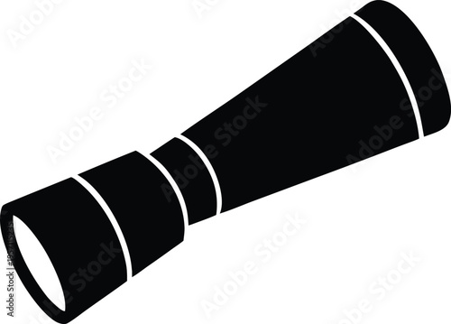 Monocular spyglass exploration discovery observation vector icon