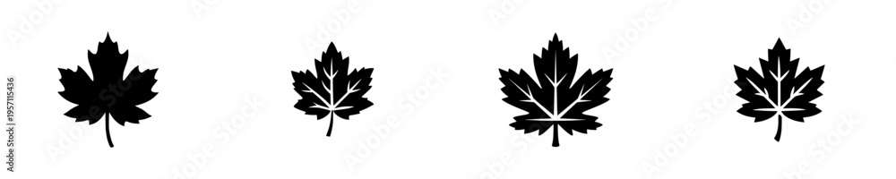 Obraz premium Monochrome Elegance: A Timeless Symbol of Canadian Pride