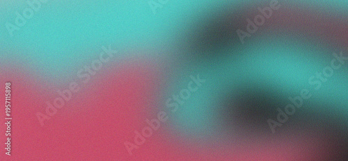 Vibrant abstract gradient background with smooth transitions of teal, pink, and dark gray colors, ideal for modern design projects, web banners, and digital art.