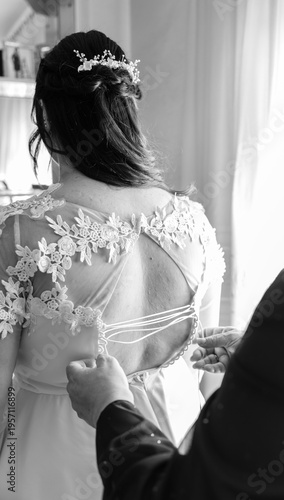 boda, novia, amor, anillos, mujer, gente, novio, casado, familia, ceremonia. casada, celebración, preparativos, detalles, vestido, bata, decoración