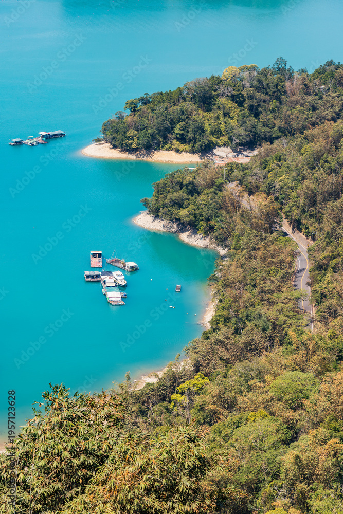 Naklejka premium Sun Moon Lake in Taiwan.