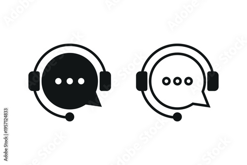 Customer support icon. Customer service icon.