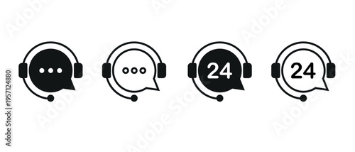 Customer support icon. Customer service icon.