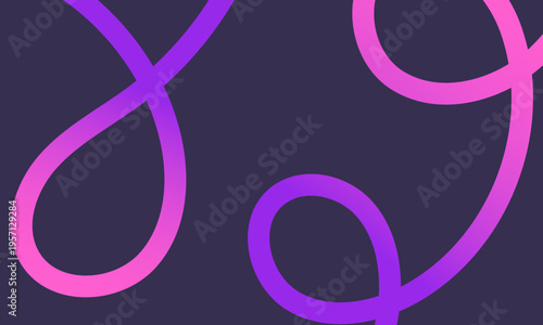 Abstract Gradient Swirls of Pink and Purple.