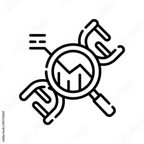 Prognostic Biomarker Icon Professional UI Symbol for Disease Outcome