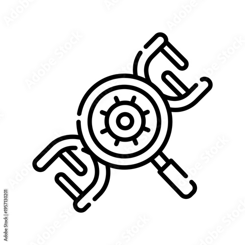 Diagnostic Biomarker Icon Professional UI Symbol for Precision Medicine