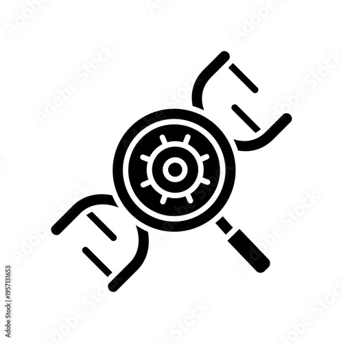 Diagnostic Biomarker Icon Professional UI Symbol for Precision Medicine