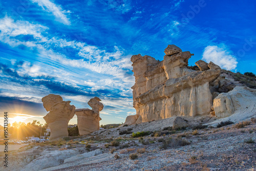 Landscape of Bolnuevo (Murcia, Spain)