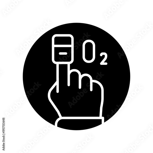 Oxygen Saturation Icon Professional UI Symbol for SpO2 Blood Oxygen