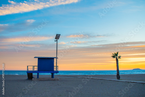 Landscape of Bolnuevo (Murcia, Spain)