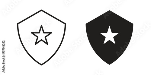 Police icons simple design. Vector illustration for web ui