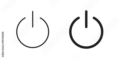 Power button icons simple design. Vector illustration for web ui