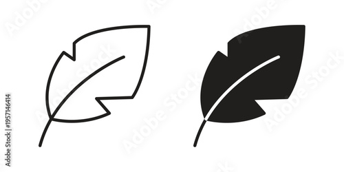 Quill icons simple design. Vector illustration for web ui