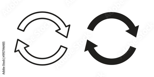 Recycle icons simple design. Vector illustration for web ui