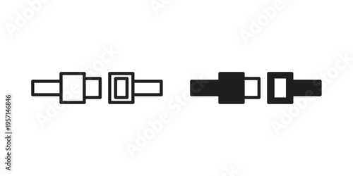 Seat Belt icons simple design. Vector illustration for web ui
