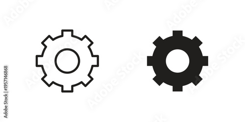 Settings button icons simple design. Vector illustration for web ui