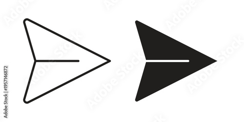 Send icons simple design. Vector illustration for web ui