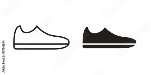 Shoes icons simple design. Vector illustration for web ui