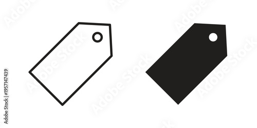 Tag icons simple design. Vector illustration for web ui