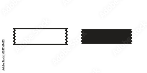 Tape icons simple design. Vector illustration for web ui
