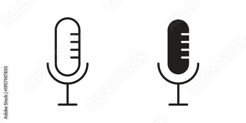 Voice icons simple design. Vector illustration for web ui
