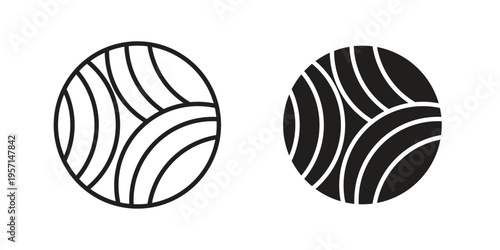 Volley ball icons simple design. Vector illustration for web ui