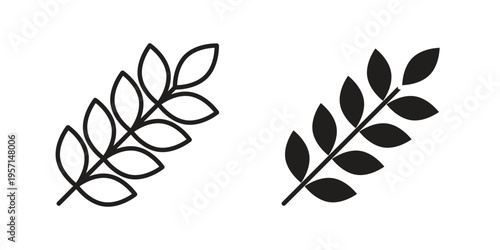 Wheat icons simple design. Vector illustration for web ui