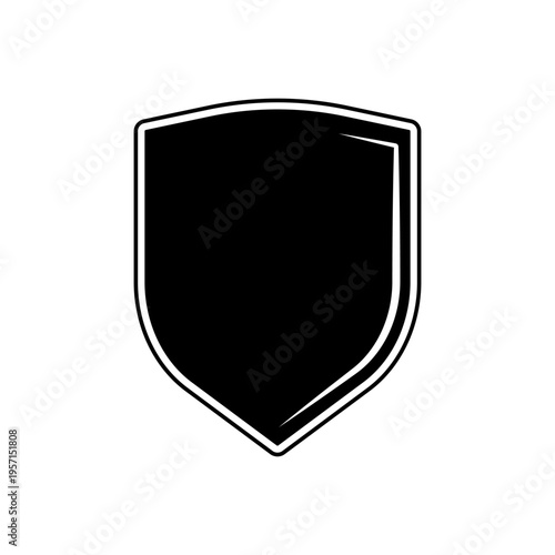 Free Download Shield armor silhouette icon, Protection shield, Protection icon black minimalistic icon, Armor against cyber attack and viruses - GFXLoad