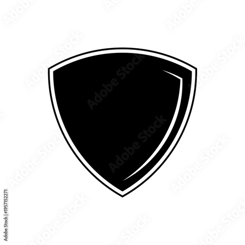 Free Download Shield armor silhouette icon, Protection shield, Protection icon black minimalistic icon, Armor against cyber attack and viruses - GFXLoad