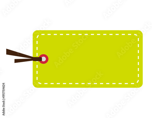 シンプルなタグのイラスト　フレーム　枠　付箋