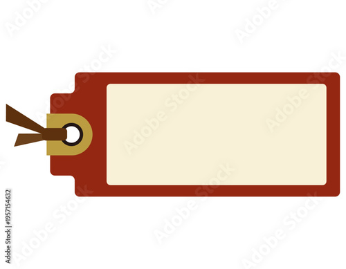 シンプルなタグのイラスト　フレーム　枠　付箋